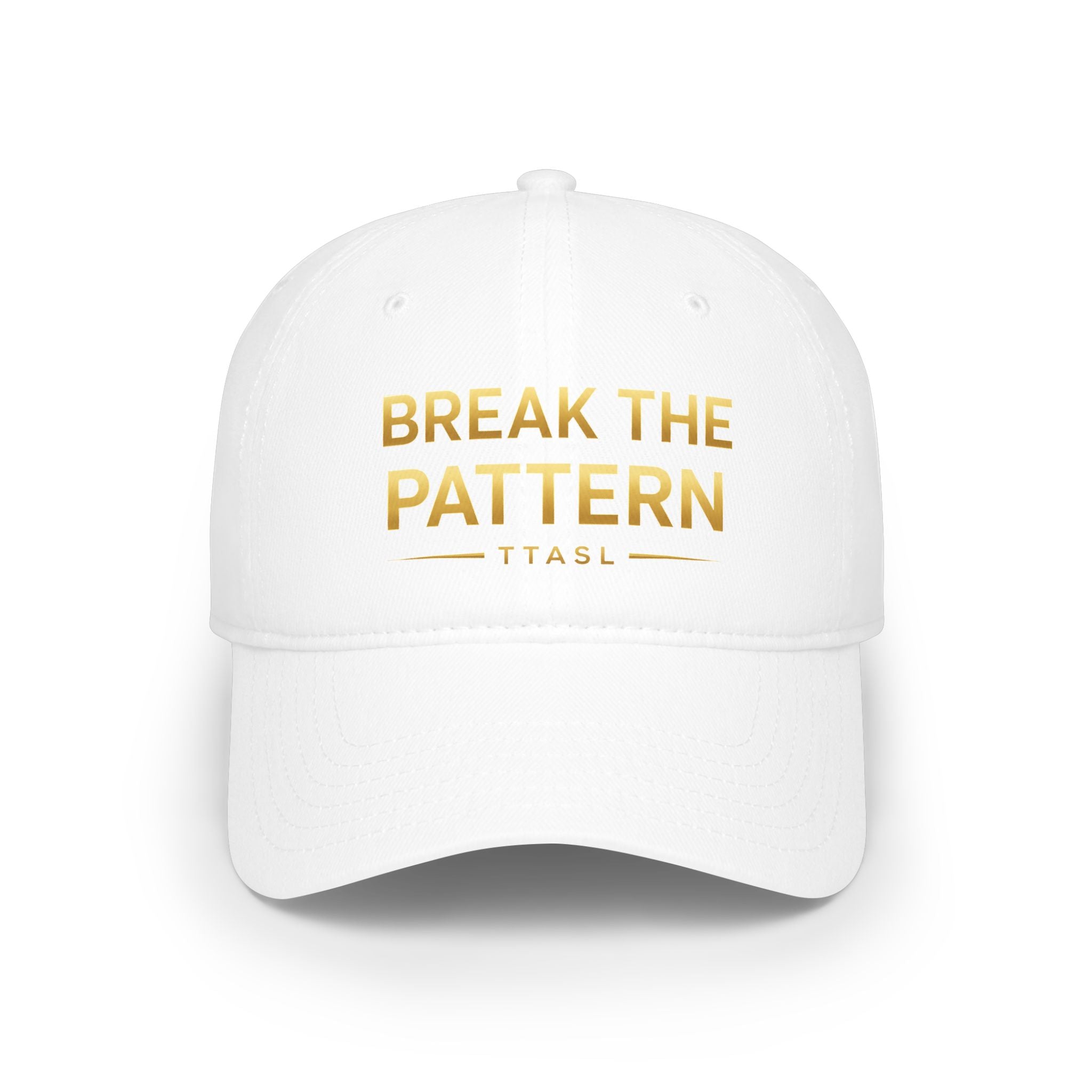 Break the Pattern Embroidered Cap — Motivational Low Profile Baseball Hat