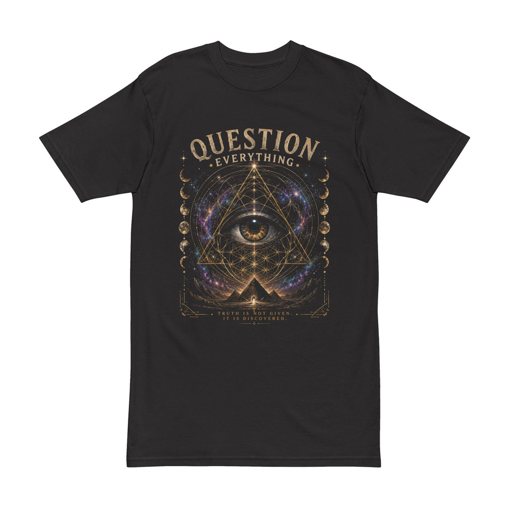 Question Everything Tee — Sagittarius Truth & Astrology Graphic T-Shirt