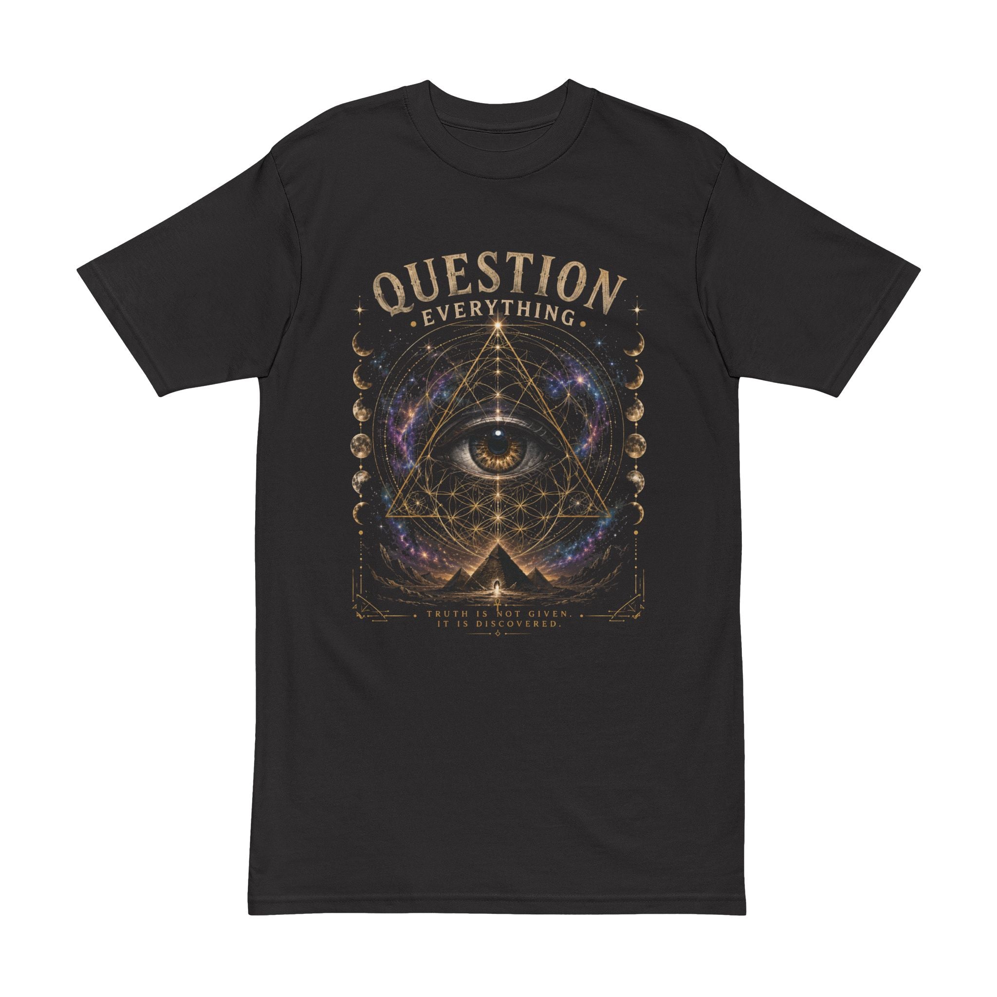 Question Everything Tee — Sagittarius Truth & Astrology Graphic T-Shirt