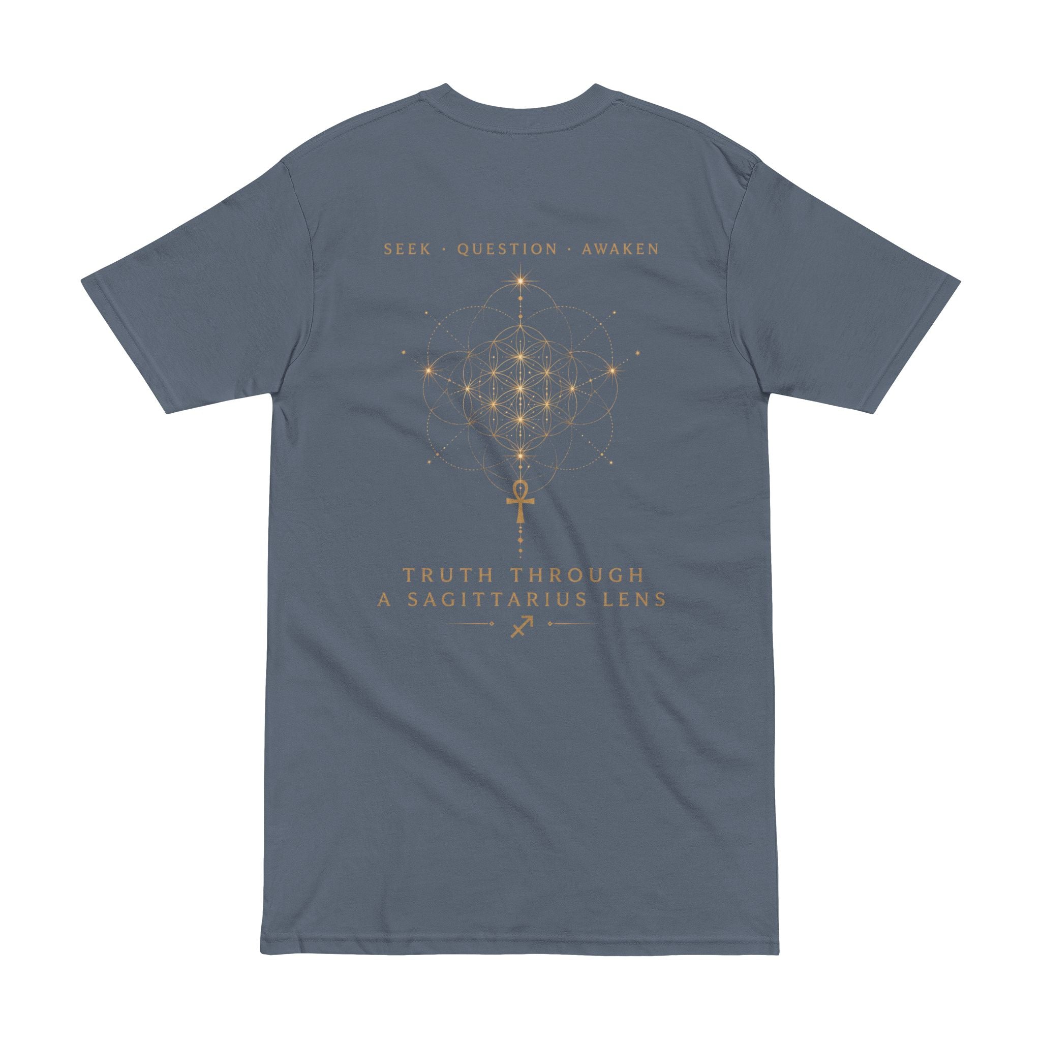 Question Everything Tee — Sagittarius Truth & Astrology Graphic T-Shirt