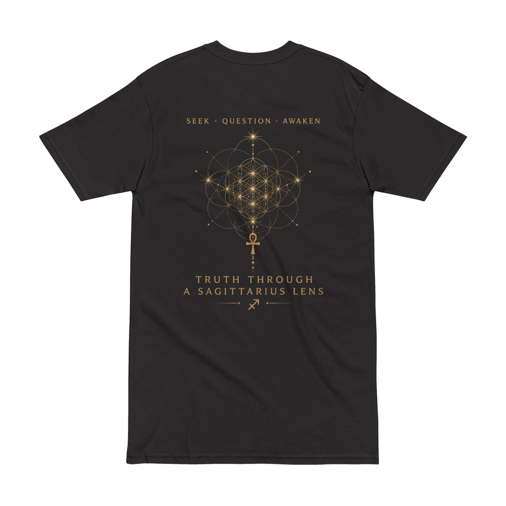 Question Everything Tee — Sagittarius Truth & Astrology Graphic T-Shirt