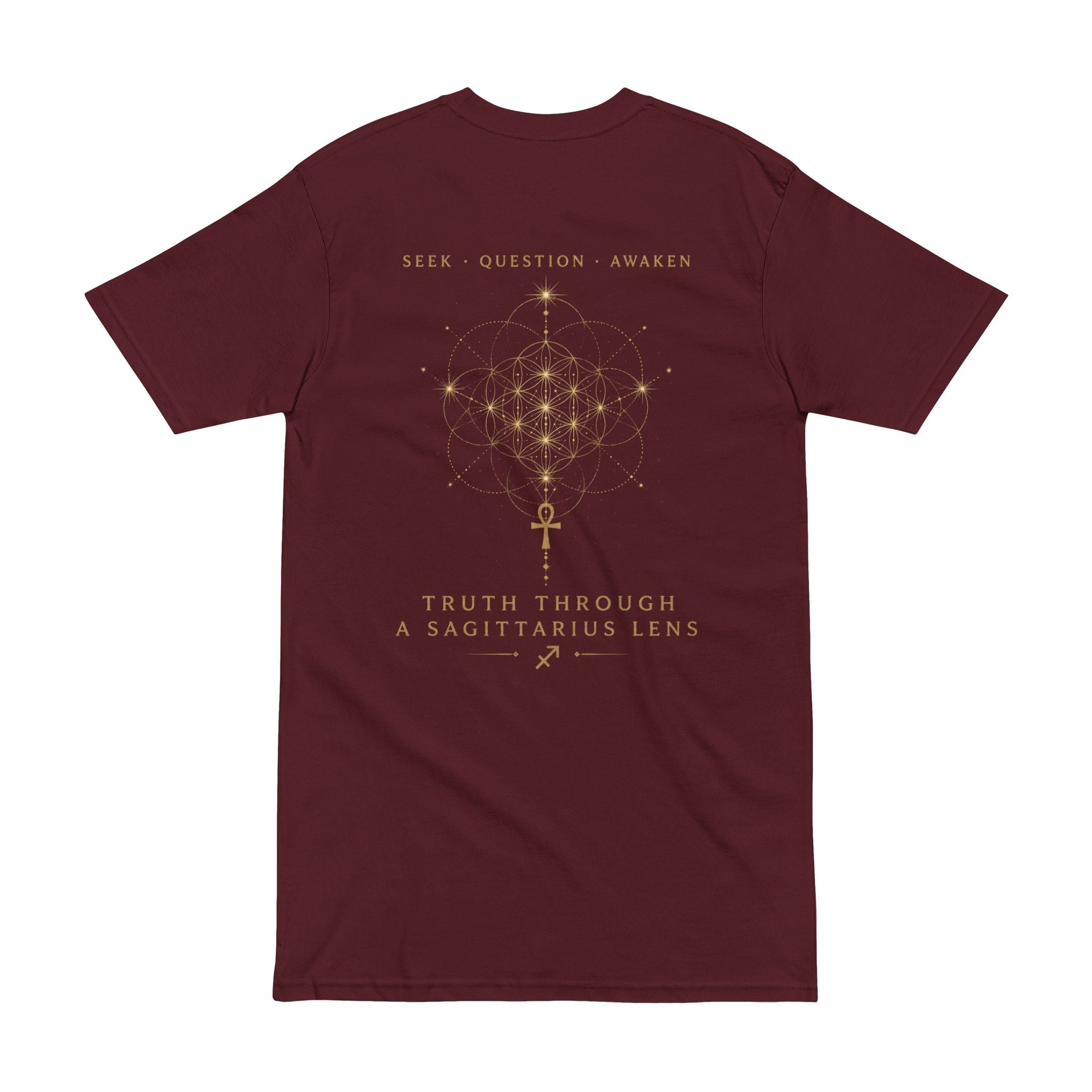 Question Everything Tee — Sagittarius Truth & Astrology Graphic T-Shirt