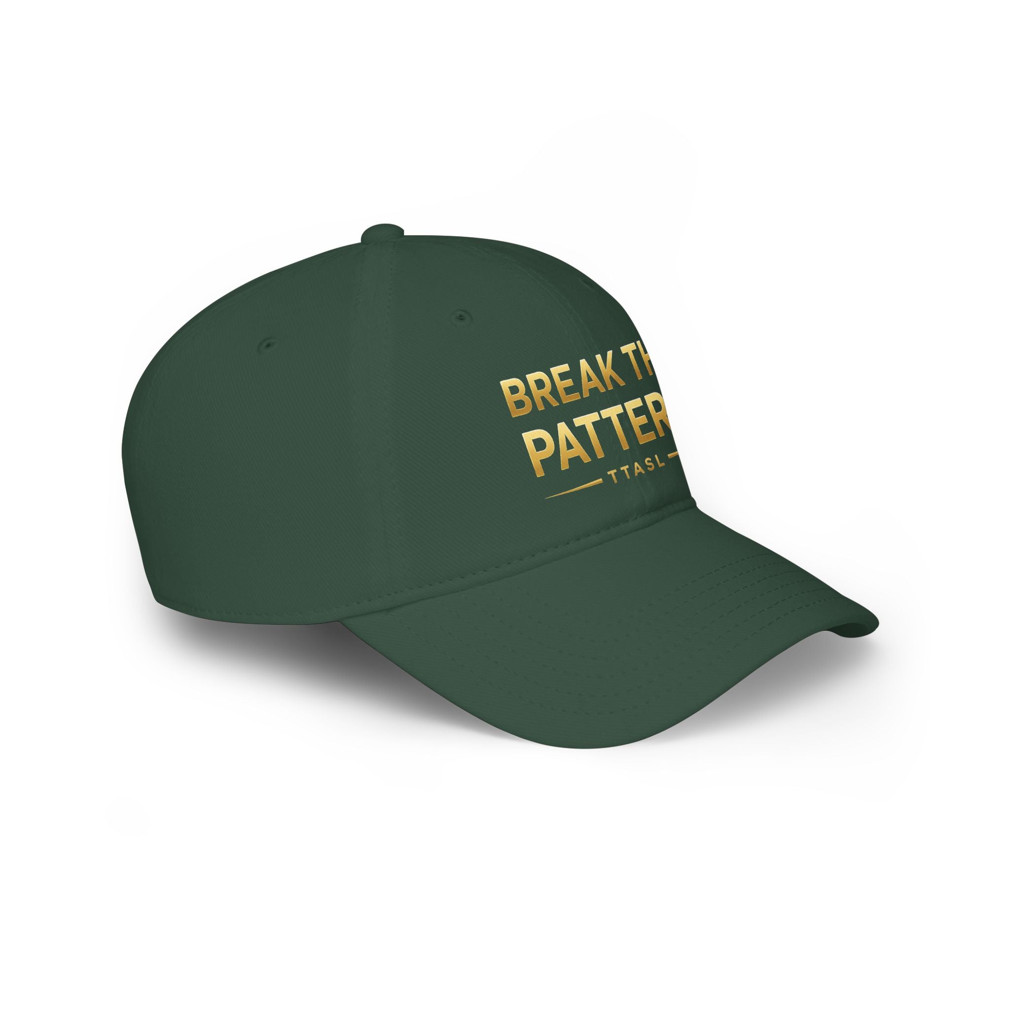 Break the Pattern Embroidered Cap — Motivational Low Profile Baseball Hat