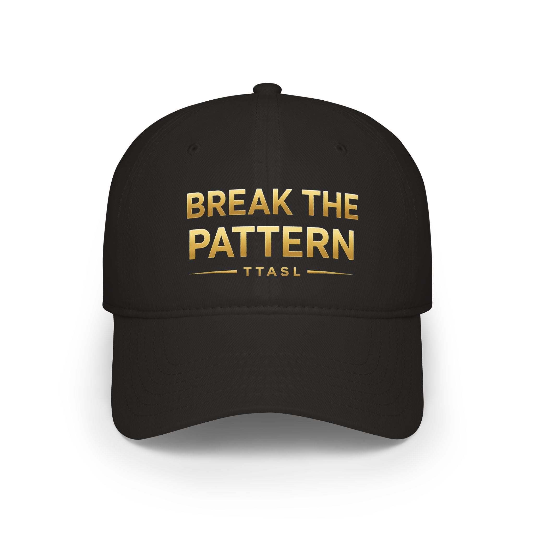 Break the Pattern Embroidered Cap — Motivational Low Profile Baseball Hat