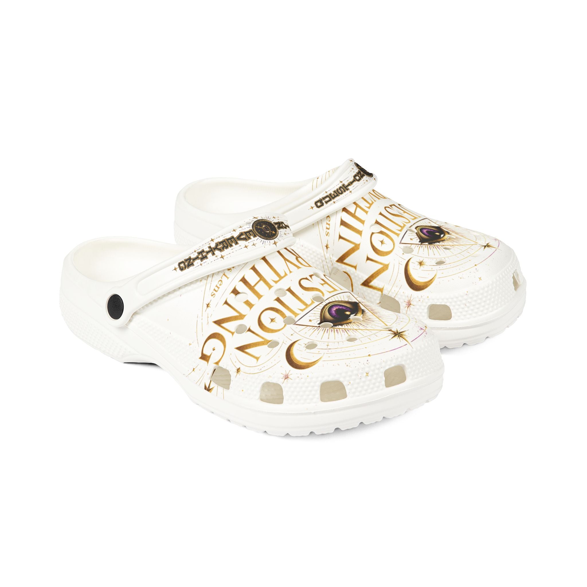 Mystic Eye EVA Foam Clogs — "Question Everything" Graphic