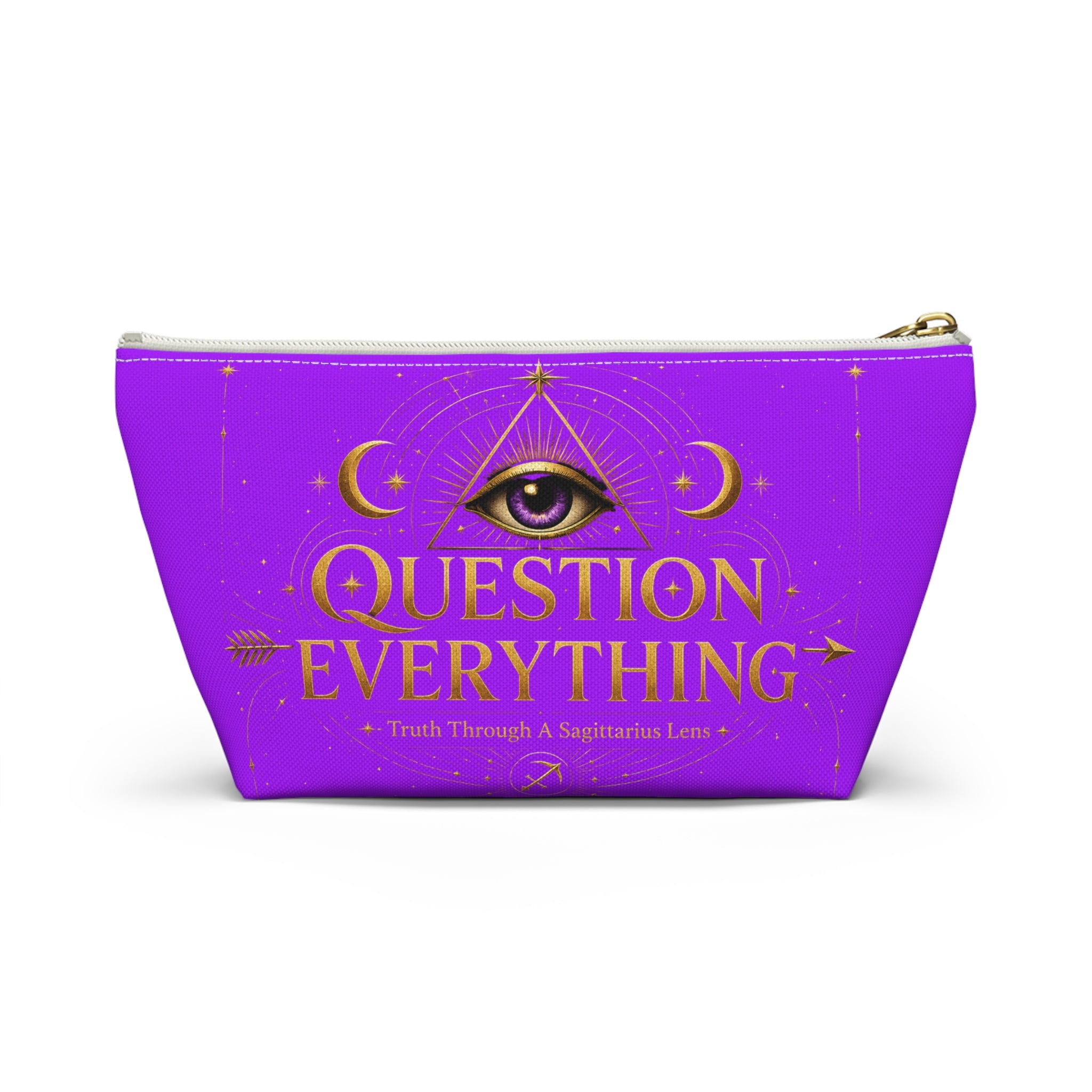 Accessory Pouch — "Question Everything" Mystical Eye Cosmetic Bag