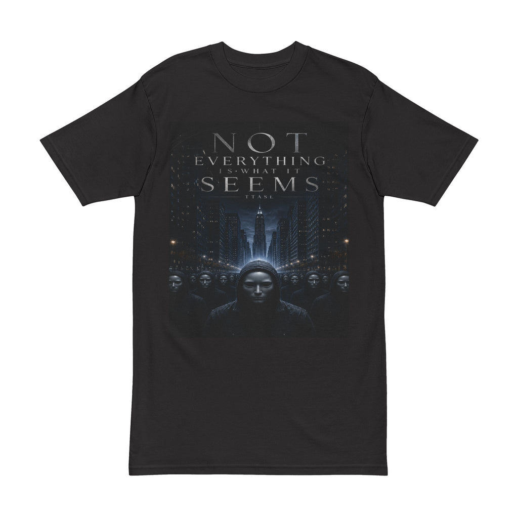 Not Everything Is What It Seems T-Shirt — Dark Sci‑Fi Graphic Tee