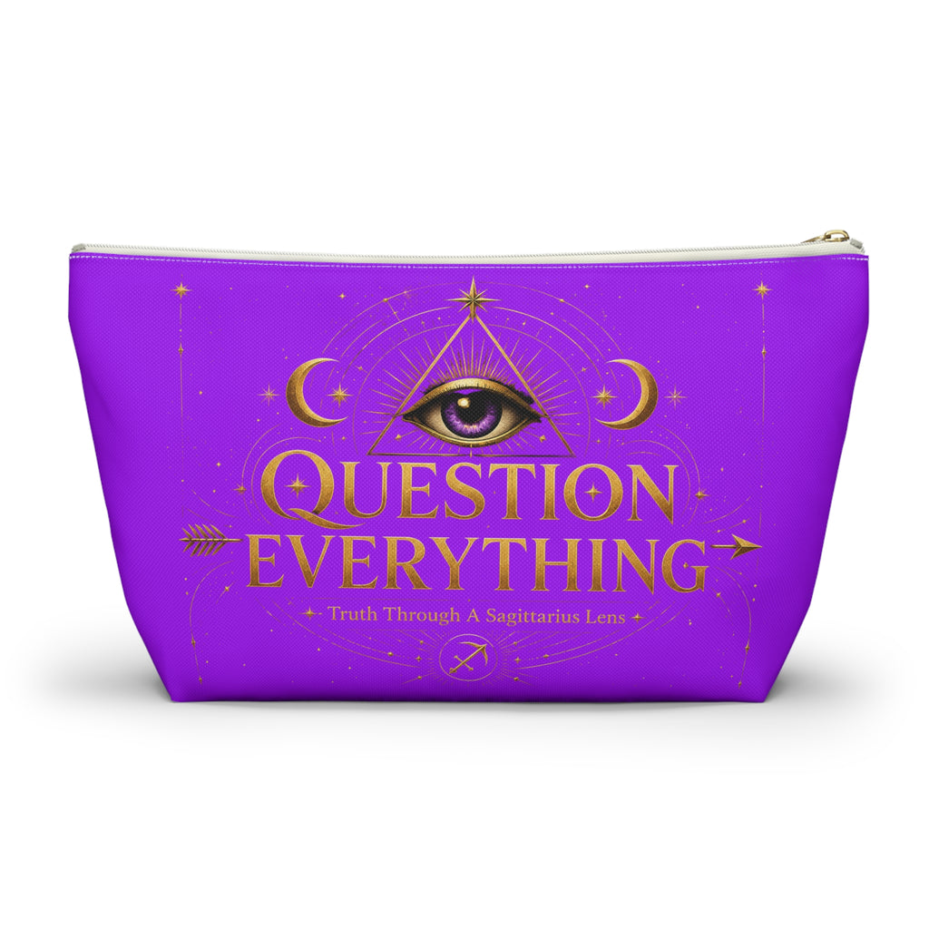 Accessory Pouch — "Question Everything" Mystical Eye Cosmetic Bag