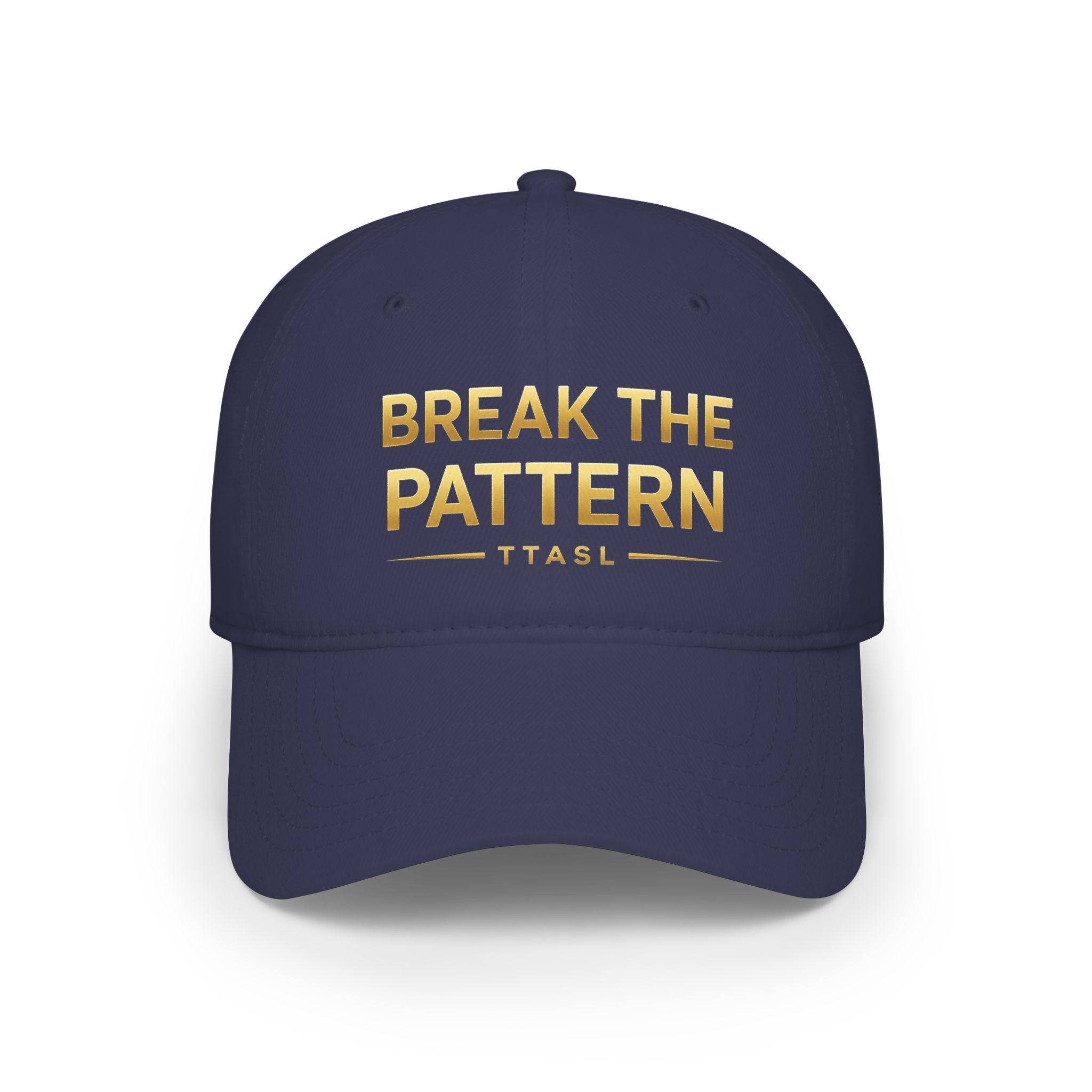 Break the Pattern Embroidered Cap — Motivational Low Profile Baseball Hat