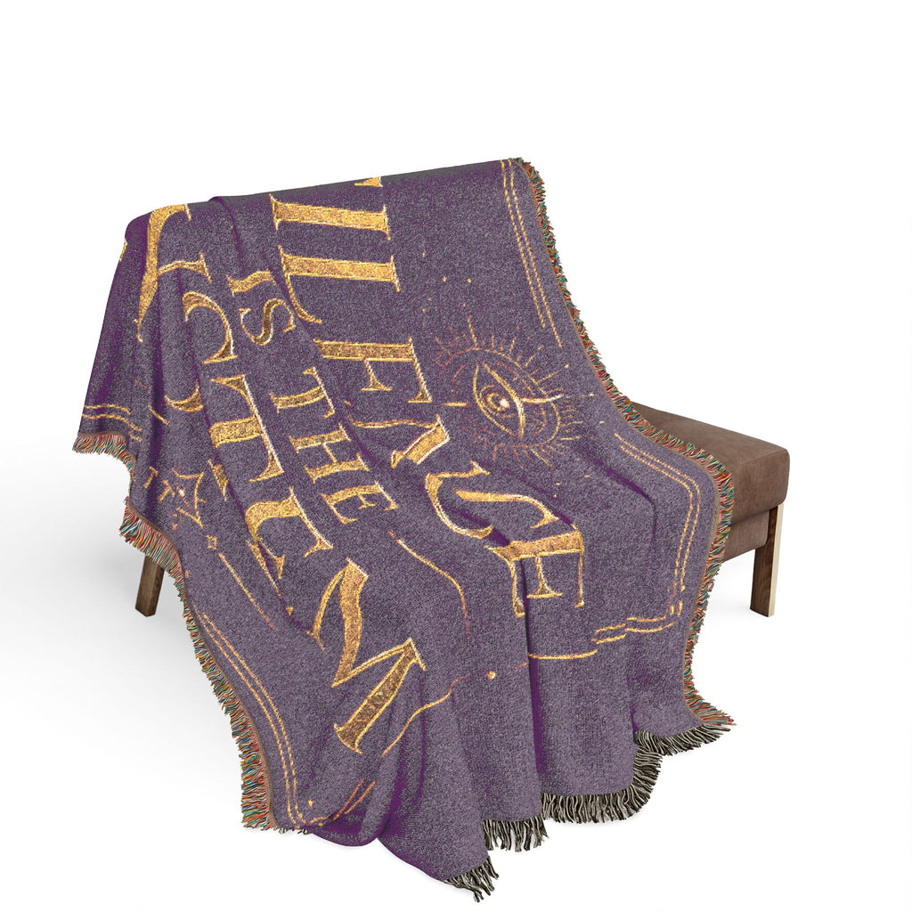 Silence Is the System Woven Blanket — Political Statement Throw for Activists & Home Decor