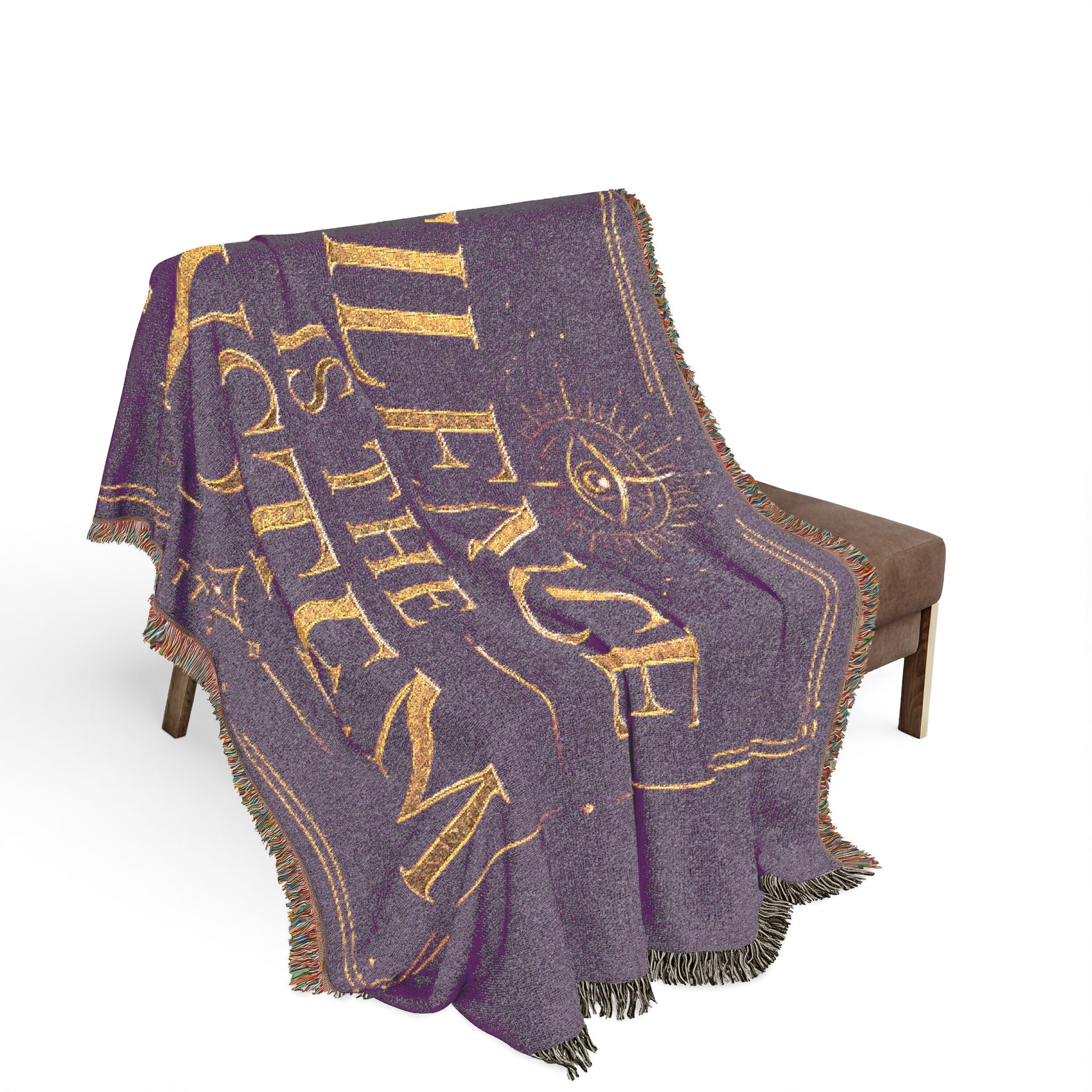 Silence Is the System Woven Blanket — Political Statement Throw for Activists & Home Decor