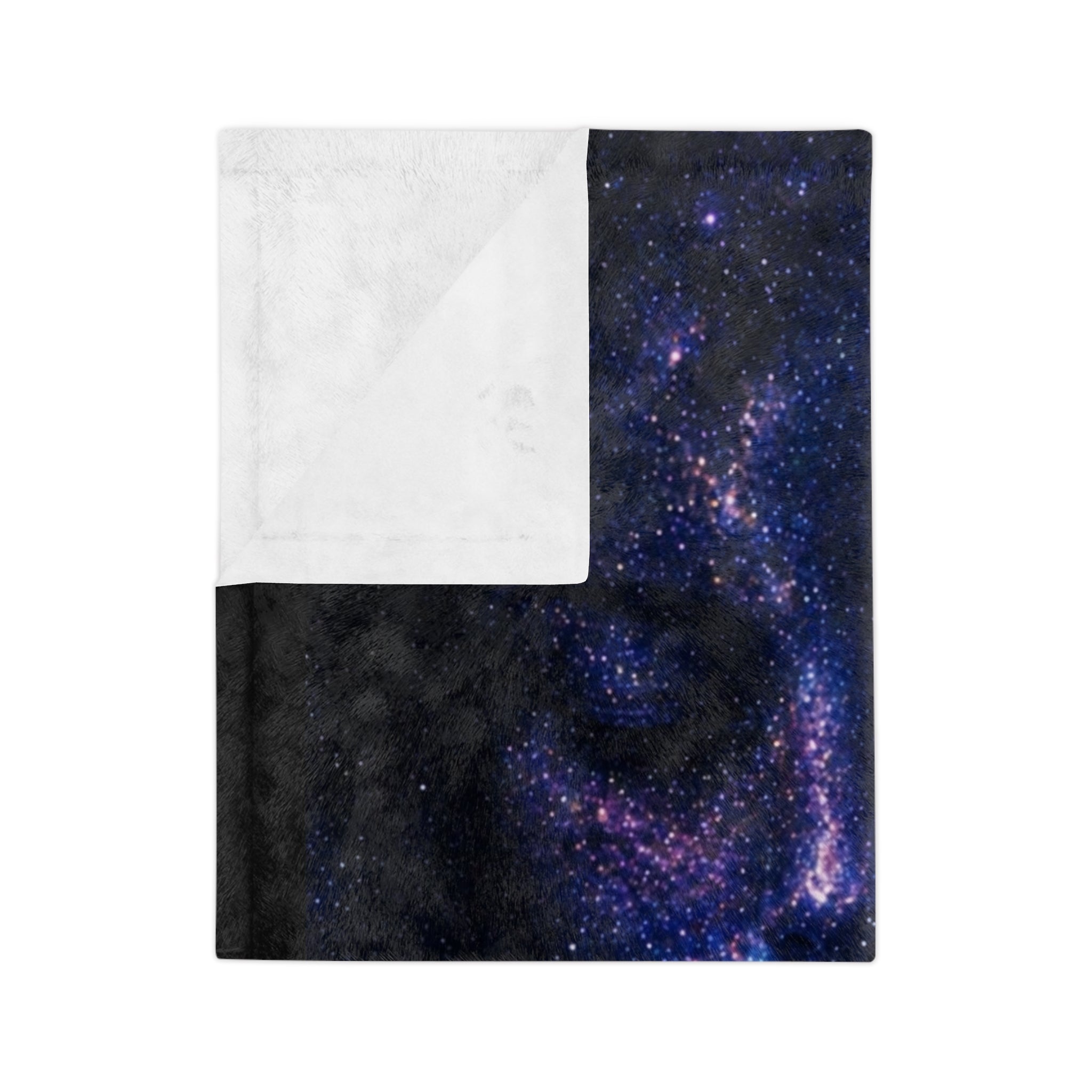Galaxy Dreamscape Blanket — Cosmic Face Starry Night Velveteen Throw