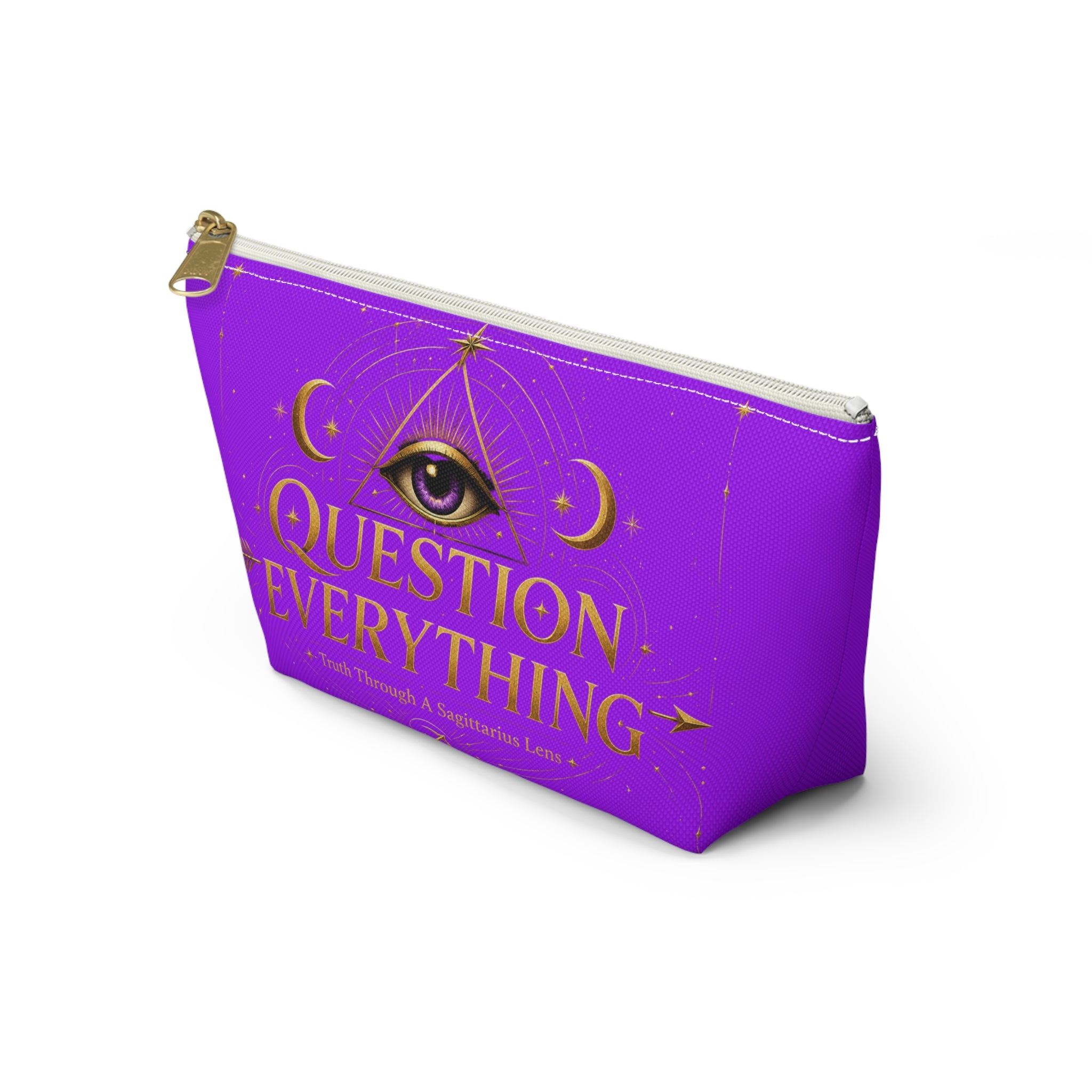 Accessory Pouch — "Question Everything" Mystical Eye Cosmetic Bag