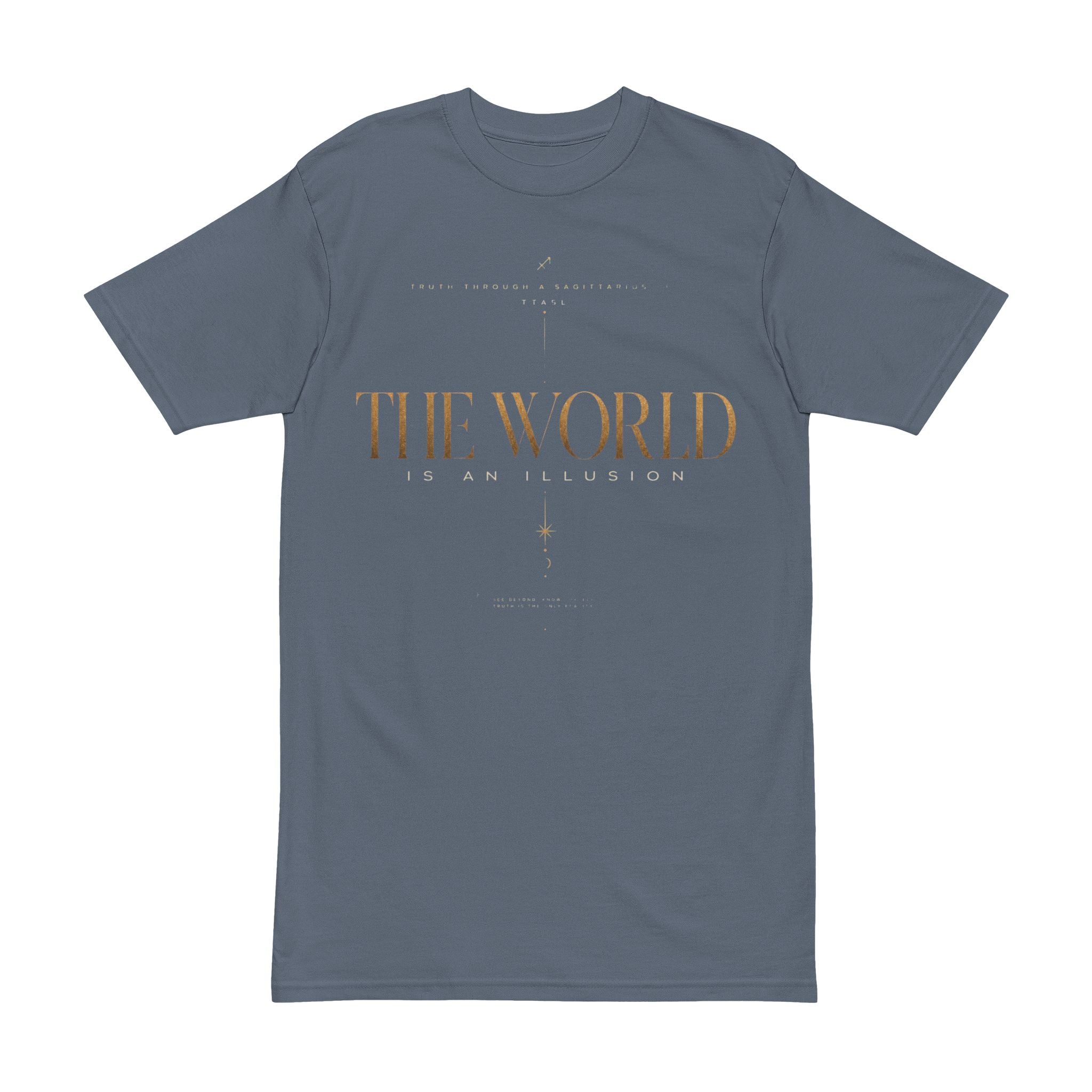 Men's Tee — "The World Is An Illusion" Minimal Graphic Shirt