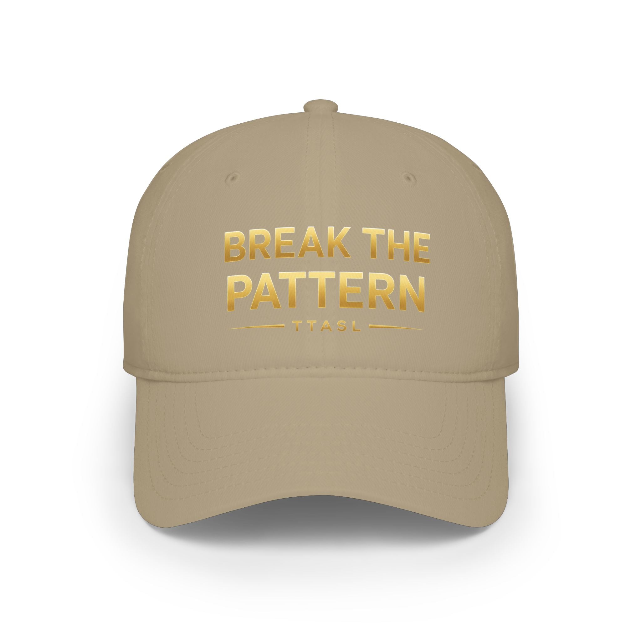 Break the Pattern Embroidered Cap — Motivational Low Profile Baseball Hat