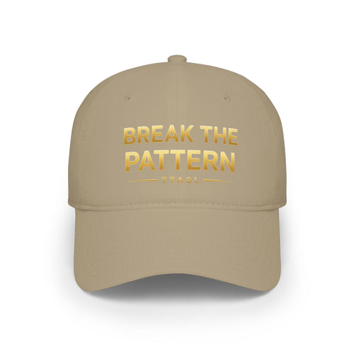 Break the Pattern Embroidered Cap — Motivational Low Profile Baseball Hat
