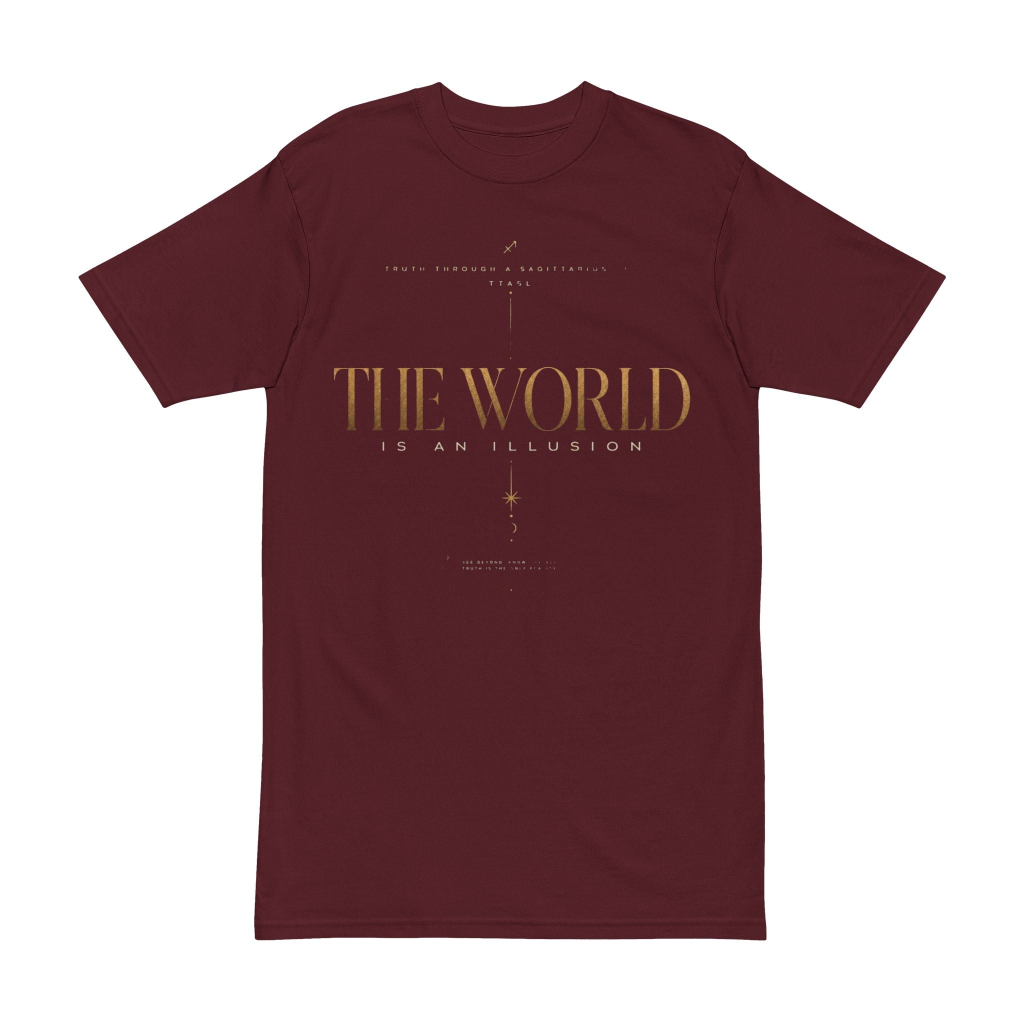 Men's Tee — "The World Is An Illusion" Minimal Graphic Shirt
